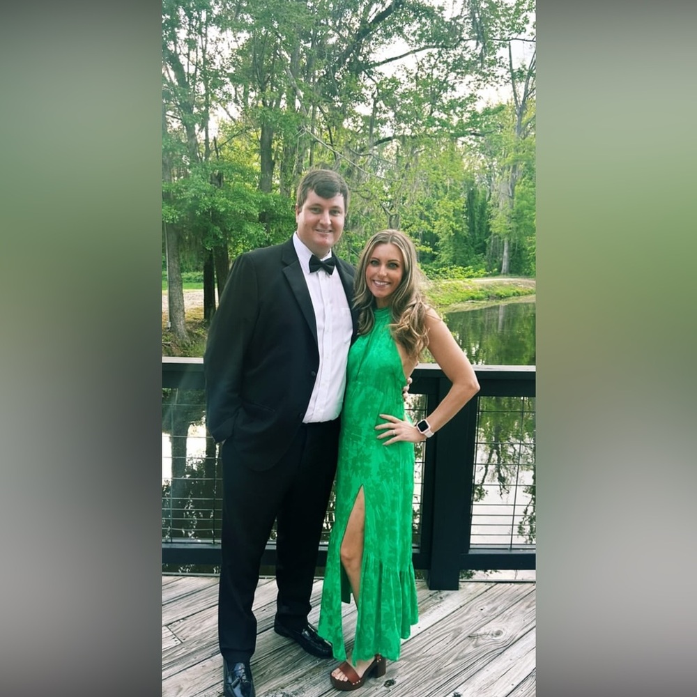 SAYLOR Vibrant Green Backless Dress